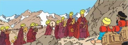 Double Carte Pliante/Dubbele Vouwkaart** - Kuifje/Tintin - Milou/Bobbie - Tintin Au Tibet - RARE - EMBALLÉE - Philabédés (comics)