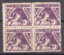 Brazil Brasil 1933 Mi#397 Mint Hinged Piece Of 4 - Unused Stamps