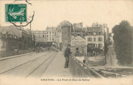 YVELINES  CHATOU  Le Pont Et Rue De Seine - Chatou