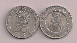 POLAND 1974 25 YEARS Of RWPG 20 Zloty - Pologne