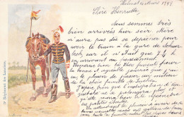 MILITARIA - 3è Régiment Des Lanciers - Illustration - Carte Postale Ancienne - Régiments