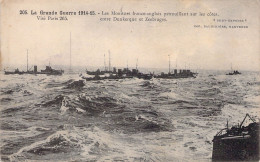 MILITARIA - MATERIEL - Les Monitors Franco Anglais Patrouillant Sur Les Côtes Dunkerque Zeebrug - Carte Postale Ancienne - Matériel