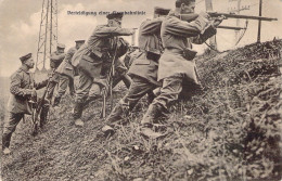 MILITARIA - MANOEUVRE - Verteidigung Einer Eisenbahlinie - Carte Postale Ancienne - Manovre