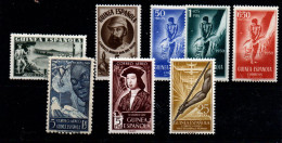 Guinea Española Nº 176, 294/7, 305, 317, 368. Año 1949/57 - Guinea Española