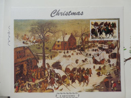 Belgique Belgie  Souvenir  1517 Noel Kerstmis Christmas Gestempelt / Oblitéré Bruxelles 1969 - Documents Commémoratifs