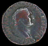 LaZooRo: Roman Empire - AE As Of Titus As Caesar (79 - 81 AD), SC, Spes, Neck Cut - La Dinastía Flavia (69 / 96)