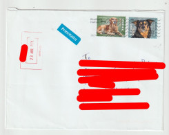 6193 Lettre Cover SUEDE SVERIGE SWEDEN 2021 - CHIEN DOG HUND HALLSBERG - Lettres & Documents