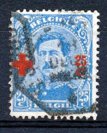 BELGIE - OBP Nr 156 - Gest./obl. - Cote 34,00 € - 1918 Rotes Kreuz