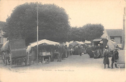 CPA 91 SAINT CHERON / LE MARCHE DE L'EGLISE - Saint Cheron