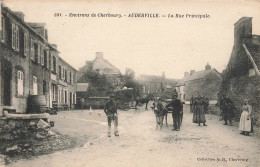 Auderville * La Rue Principale Du Village * Villageois Attelage - Other & Unclassified