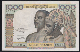 Côte D'Ivoire - 1000 Francs - 1959/1965 Pick N°103Ak - SPL - Côte D'Ivoire