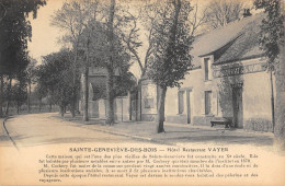 CPA 91 SAINTE GENEVIEVE DES BOIS / HOTEL RESTAURANT VAYER - Sainte Genevieve Des Bois