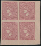 1869-123 CUBA SPAIN ESPAÑA 1869 ISABEL II 5c SEGUI FORGERY FALSO PARA ESTUDIO. - Prephilately