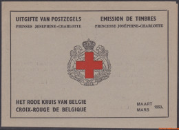 België 1953 - Mi:MH 963 II, Yv:C 914, OBP:914B, Booklet - XX - Princess Josephine Charlotte Red Cross - 1953-2006 Modernes [B]