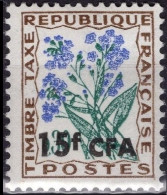 REUNION CFA Taxe 51 ** MNH Fleur Des Champs Myosotis 1964-1965 - Impuestos