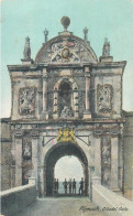 Plymouth Citadel Gate Glitter Novelty Postcard - Plymouth