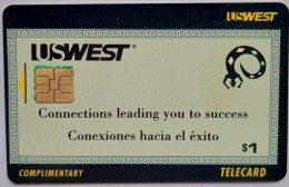 USA $1 Complimentary " Connections Leading You To Success " - Schede A Pulce