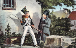 PERSONNAGES HISTORIQUES - Waterloo 1815 - Soldat - Fusil  - Edition A Durr & Fils - Carte Postale Ancienne - Personnages Historiques