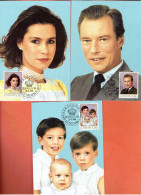 21P -  3 CP Famille Grand-Ducale 1988 - Neuve - Koninklijke Familie