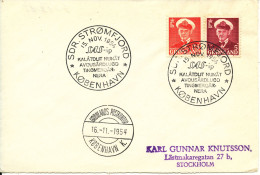 Greenland First Flight (FRONTPAGE OF A COVER) Sdr. Strömfjord - Denmark 15-11-1954 (NOT A COVER Only The Frontpage) - Lettres & Documents