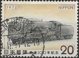 JAPAN 1972 Centenary Of Japanese Railways - 20y. - Class C-62 Steam Locomotive No. 2 FU - Usados