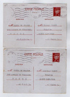 TB 4069 - 1943 - Entier Postal Type Pétain - Docks De France à TOURS Pour Me PARROT Notaire à SAINT - GAULTIER - Cartes Postales Types Et TSC (avant 1995)