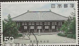 JAPAN 1977 National Treasures - 50y - Golden Pavilion, Toshodai Temple FU - Gebruikt