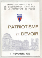 Catalogue 6 Pages ,exposition Philatélique De L'association Artistique De La Préfecture De Police, 1972, Frais Fr 2.35 E - Collectors