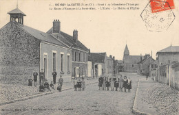 CPA 91 BOISSY LA CUTTE / LA ROUTE D'ETAMPES A LA FERTE ALAIS / ECOLE / MAIRIE / EGLISE - Autres & Non Classés