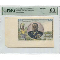 Billet, Afrique-Équatoriale Française, 100 Francs, Undated (1957), Proof - Stati Centrafricani
