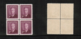 CANADA   Scott # 291** MINT NH BLOCK OF 4 (CPB-56) - Blocs-feuillets