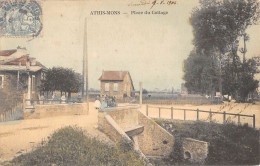 CPA 91 ATHIS MONS / PLACE DU COTTAGE / Cpa Colorisée - Athis Mons