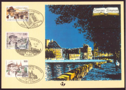 Emission Commune Belgique-France-Suisse " Georges Simenon " 15 Octobre 1994 - Documents Commémoratifs