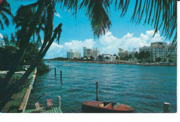 Miami Beach, Florida, Hotel Row And Beach, Rückseite Beschrieben - Miami Beach