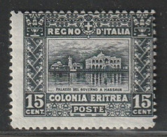 ERYTHREE - N°39 A * (1910-29) Dentelure : 13.5 - Palais Du Gouvernement. - Eritrée
