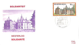 [917588]B/TB//O/Used-Belgique 1987 - 3180 WESTERLO, Solidarité, Châteaux - Châteaux