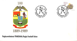 [917805]B/TB//O/Used-Afrique Du Sud 1989 - JOHANNESBURG, Sports, Football, Rugby - FDC