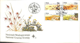 [917814]B/TB//O/Used-Afrique Du Sud 1989 - MIDDELBURG, Fleurs, Nature - FDC