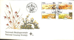 [917818]B/TB//O/Used-Afrique Du Sud 1989 - MIDDELBURG, Fleurs, Nature - FDC