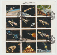 6226 - MORCEAU DE  FEUILLE - YEMEN ESPACE SPACE MISSION TO THE MOON APOLLO - Yémen