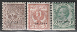 ERYTHREE - N°77/9 * (1924) Série Courante - Eritrée