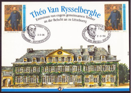 Emission Commune Belgique-Luxembourg " Théo Van Rysselberghe " 2 Mars 1996 - Documents Commémoratifs