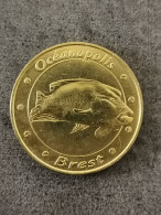 JETON TOURISTIQUE 2018 OCEANOPILOS BREST MONNAIE DE PARIS 34 MM / MDP TOKEN - 2018