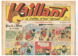 Vaillant N°454 Du 24 Janvier 1954 Le Journal Le Plus Captivant - Vaillant