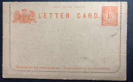 New South Wales, Entier LETTER CARD, Neuf - (N432) - Cartas & Documentos