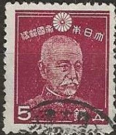 JAPAN 1937 Admiral Togo - 5s. - Purple FU - Used Stamps