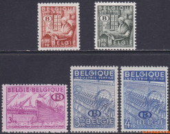 België 1948 - Mi:D 42/46, Yv:S 42/46, OBP:S 42/46, Official Mail - XX - Output - Mint