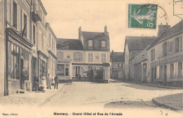 CPA 91 MENNECY / GRAND HOTEL / RUE DE L'ARCADE / Cpa Rare - Mennecy