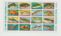 6241 - BLOC FEUILLET - GUINEE EQUATORIALE GUINEA ECUATORIAL MALABO Peces Exoticos Poisson Exotique - Guinea Equatoriale