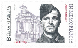 Czech Rep. / My Own Stamps (2022) 1403: IN MEMORIAM 1942 - Jan Hruby (1915-1942) Operation Bioscop / WW2 - Ungebraucht